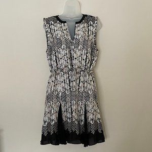 Reiss Antonia Arrow Print Mini Dress - Black - Size 8